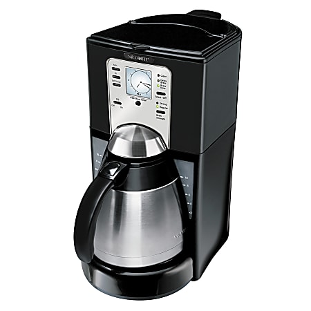 Mr. Coffee FTTX Series 10 Cup Programmable Coffeemaker Thermal Carafe Office Depot