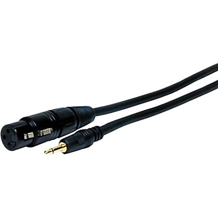 N series Y-cable, mini jack/XLR (m/m), stereo/mono, 1 m (3')