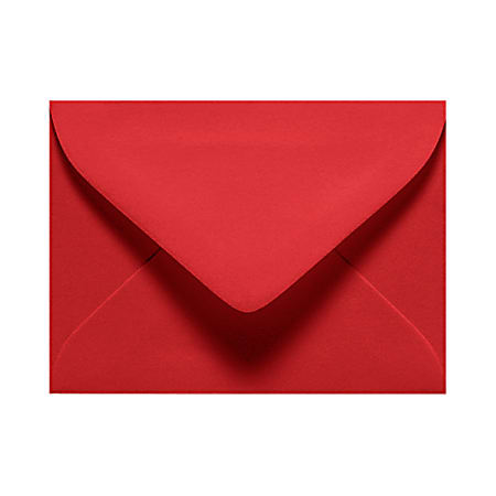 LUX Mini Envelopes, #17, Gummed Seal, Ruby Red, Pack Of 50
