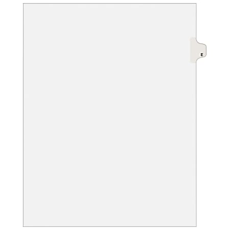 Avery® 30% Recycled Side-Tab Legal Exhibit Dividers, Tab Title E, Pack Of 25