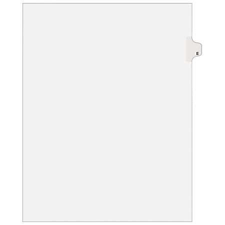 Avery® 30% Recycled Side-Tab Legal Exhibit Dividers, Tab Title E, Pack Of 25