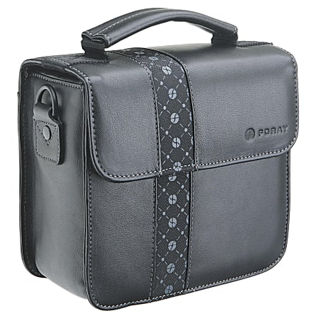 Foray™ Extra-Large Leather Digital Camera Case, Black