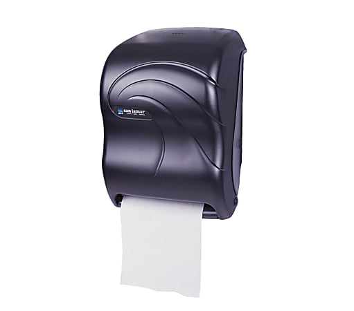 San Jamar® Electronic Touchless Roll-Towel Dispenser, Black