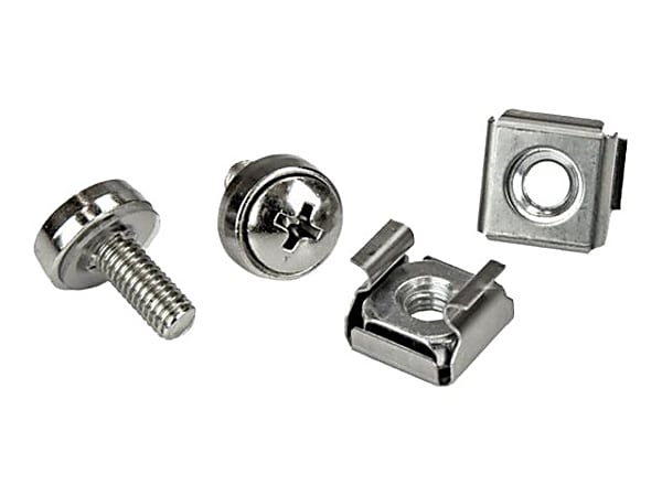 StarTech.com Rack Screws - 20 Pack - Installation Tool - 12 mm M5 Screws - M5 Nuts - Cabinet Mounting Screws and Cage Nuts