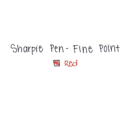Sharpie Permanent Ink Pen - Fine Point Type - Red - 1 Dozen 1742665DZ