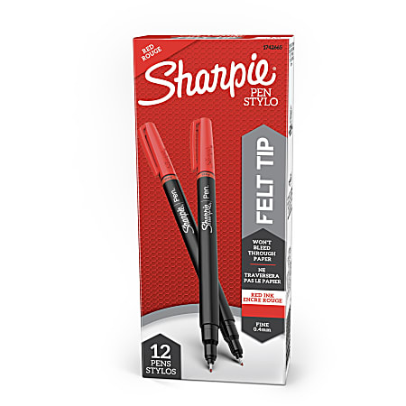 Black and red ink pen deals
