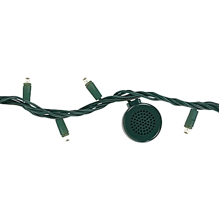 Innovative Technology Bright Tunes Decorative LED String Lights With Bluetooth® Speakers, 26', Greeen Cord/Warm White Lights