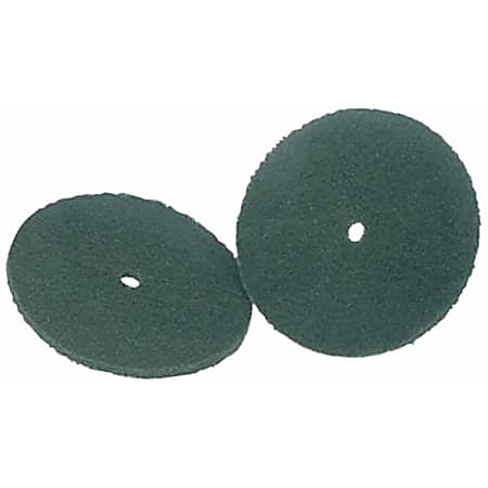 Koblenz 6'' Green Scrubbing Pads - 6" Diameter - Nylon Fiber - Green - 2 / Set