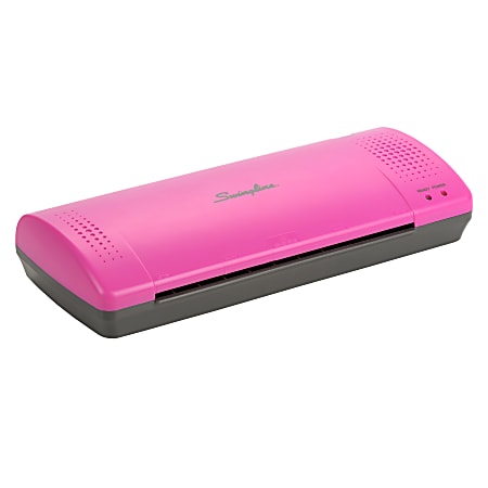 Swingline® Inspire™ Plus Thermal Pouch Laminator, 9" Width, Pink/Gray