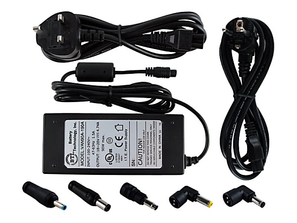 BTI AC-U90W-HP AC ADAPTER 19V 90W - For Notebook, Thin Client PC, Desktop PC, Tablet PC - 90W - 4.74A - ACU90WHP