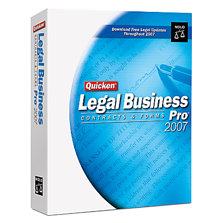 Quicken® Legal Business Pro 2007, Traditional Disc