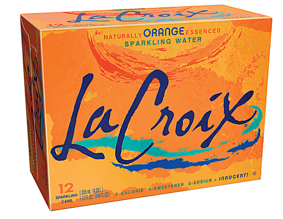 LaCroix Core Sparkling Water with Natural Orange Flavor,