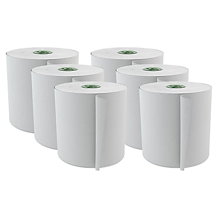 Cascades® For Tandem® Hardwound 1-Ply Paper Towels, 1050' Per Roll, Pack Of 6 Rolls