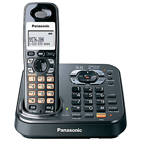 Panasonic® KX-TG9341T DECT 6.0 Digital Cordless Phone With Answering System