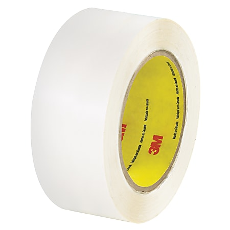 3M™ 444 Double-Sided Film Tape, 3" Core, 2" x 36 Yd., Clear, Case Of 6