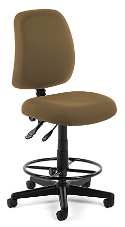 OFM Posture Series Fabric Task Chair With Drafting Kit, Taupe/Black