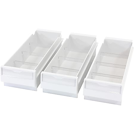 Ergotron SV Replacement Drawer Kit, Triple (3 Small Drawers) - 12 Compartment(s) - 3 Drawer(s) - White - 3