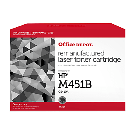 Office Depot® Remanufactured Black Toner Cartridge Replacement For HP M451B