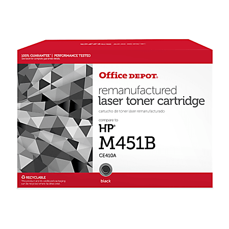 Office Depot® Brand Remanufactured Black Toner Cartridge Replacement For HP M451B