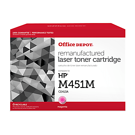 Office Depot® Remanufactured Magenta Toner Cartridge Replacement For HP M451M