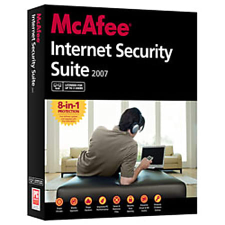 McAfee® Internet Security Suite® 2007, 3-User, Traditional Disc