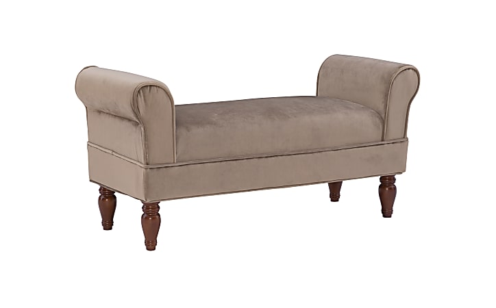 Rolled arm bench with storage deals