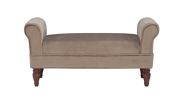 Rolled arm upholstered bench discount