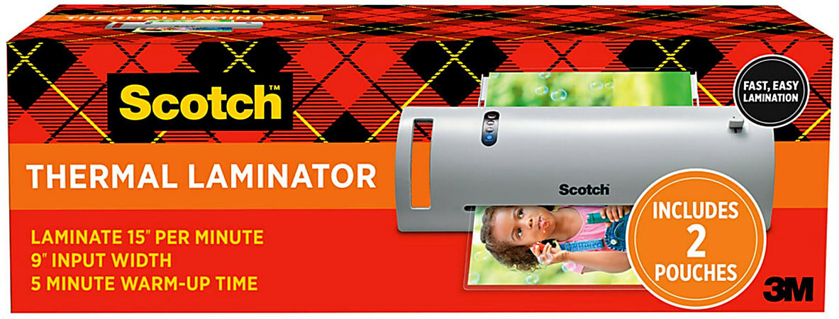 Scotch® Thermal Laminating Combo Pack, 1 Thermal Laminator, 2 Laminating Sheets - TL902a