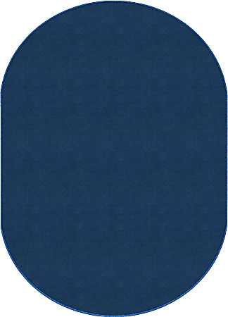 Flagship Carpets Americolors Area Rug, Oval, 7' 6" x 12', Royal Blue