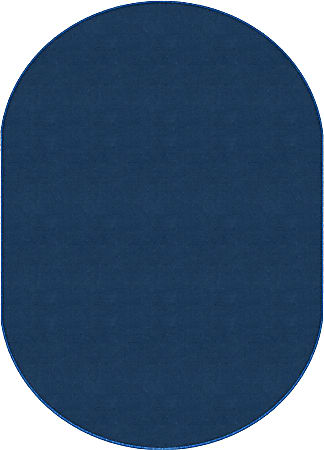 Flagship Carpets Americolors Area Rug, Oval, 7' 6" x 12', Royal Blue