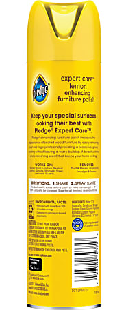 Pledge Expert Care Stainless Steel Cleaner, Lemon - 9.7 oz