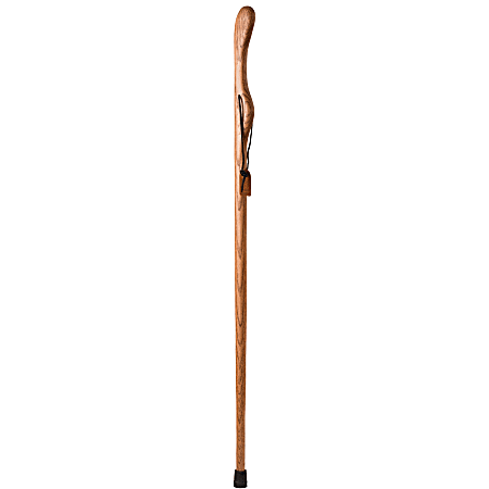 Brazos Walking Sticks™ Extra-Size Hitchhiker Free Form Oak Walking Stick, 55", Tan