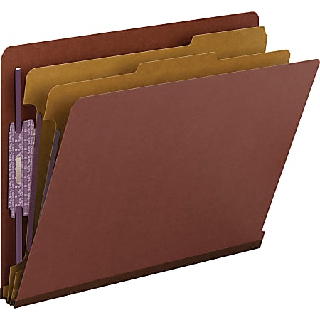Smead® End-Tab Classification Folders With SafeSHIELD® Coated