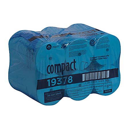 Compact by GP PRO Coreless 2 Ply Toilet Paper 1500 Sheets Per Roll Pack ...