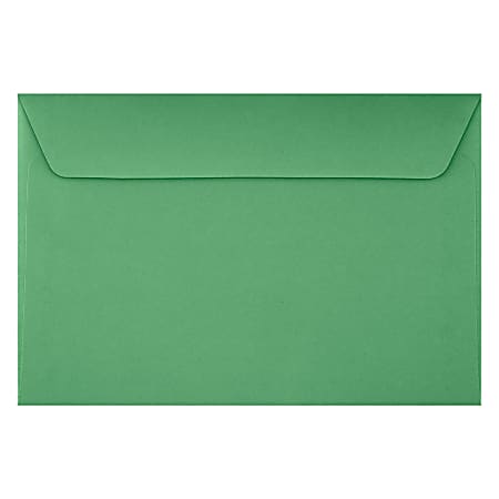 LUX Booklet 6" x 9" Envelopes, Gummed Seal, Holiday Green, Pack Of 250