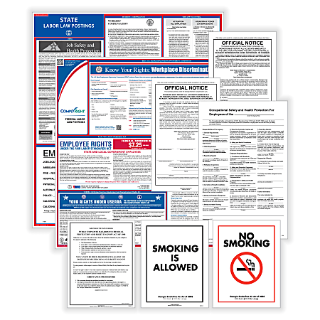 ComplyRight™ Public Sector Federal And State Labor Law 1-Year Poster Service, English, Indiana