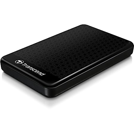 Transcend StoreJet 1TB Portable External Hard Drive, SATA, 25A3, Black