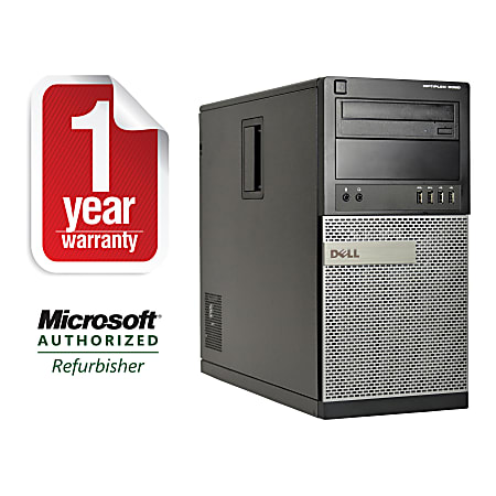 Dell Optiplex 90 Refurbished Mini Tower Desktop Pc Intel Core I7 8gb Memory 500gb Hard Drive Windows 10 Office Depot