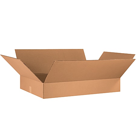 Office Depot® Brand Flat Corrugated Boxes, 6"H x 21"W x 34"D, Kraft, Pack Of 10