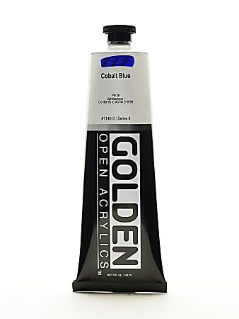 Golden OPEN Acrylic Paint, 5 Oz Tube, Cobalt Blue