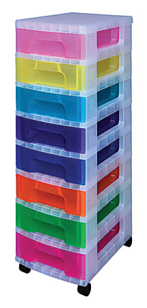 Really Useful Box Plastic 8 Drawer Storage Tower 7 Liters 36 12 x