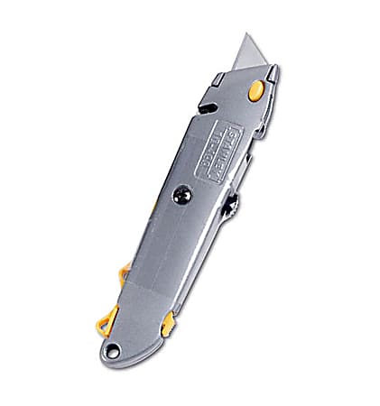 Stanley-Bostitch Quick Change Utility Knife, 6 3/8&quot;, Yellow