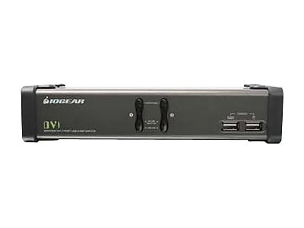IOGEAR GCS1102 - KVM / audio / USB switch - 2 x KVM / audio / USB - 1 local user - desktop