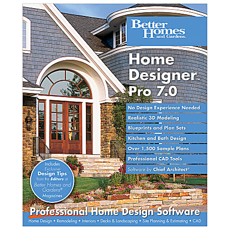 Better Homes And Gardens® Home Designer Pro 7.0, Traditional Disc