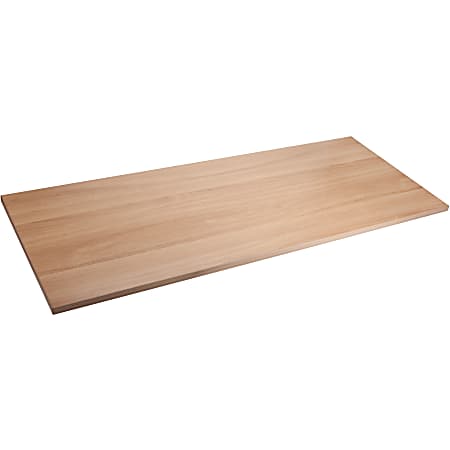 Lorell® Quadro Sit-To-Stand Laminate Table Top, 60"W x 24"D, Latte