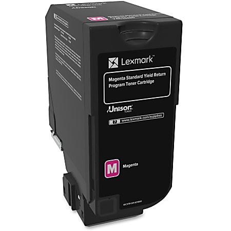 Lexmark™ 74C1SM0 Return Program Magenta Toner Cartridge