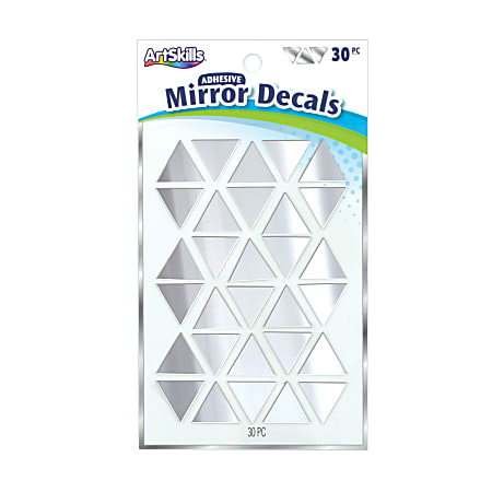 Artskills® Mirror Decals, Silver, Pack Of 30