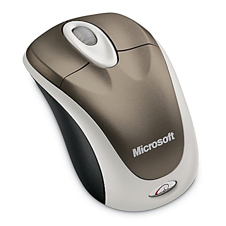 Microsoft® Wireless Notebook Optical Mouse, Chocolate Brown