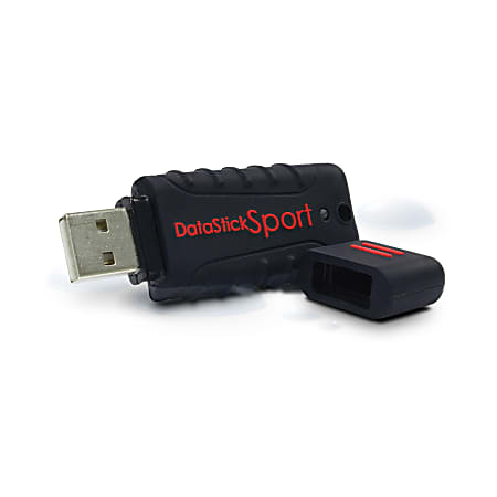 Centon DataStick Sport USB 2.0 Flash Drive, 64GB, Black