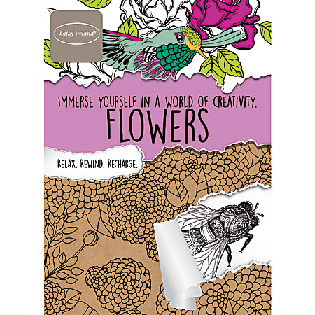 Bendon® Adult Coloring Book, Kathy Ireland Flowers